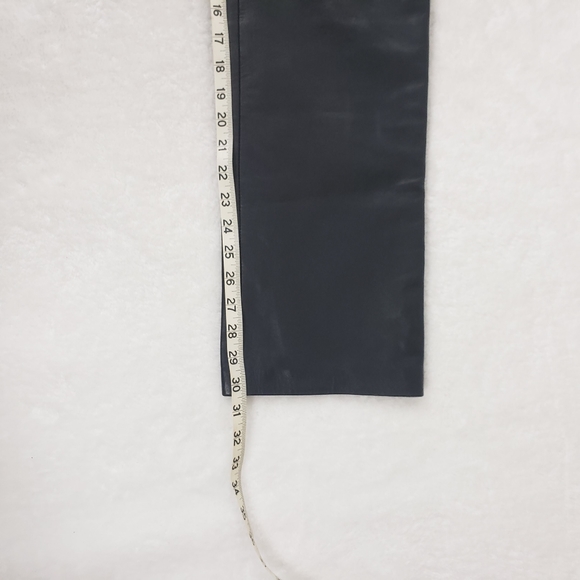 Hugo Buscati Soft Supple Leather Black Pants 6 - Picture 13 of 16